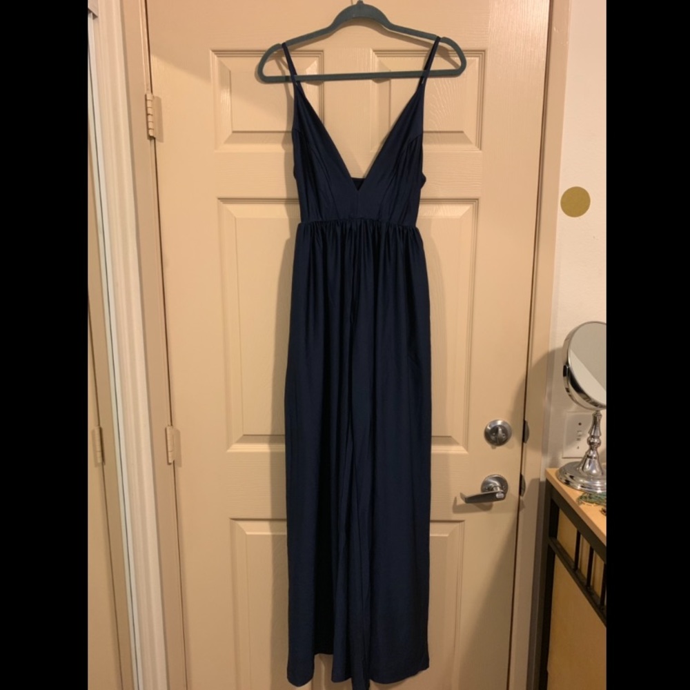 Midnight Blue Flowy Jumpsuit (Never Worn)